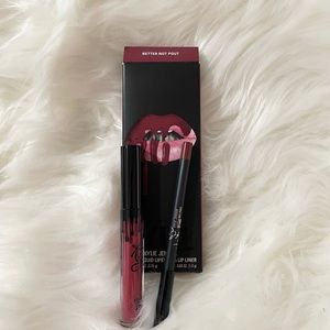 NEW Kylie Jenner Matte Liquid Lipstick & Lip Liner in the color Better Not Pout